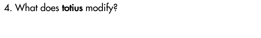 <p>Refer to the underlined words in the Caesar passage above for the following questions.</p>