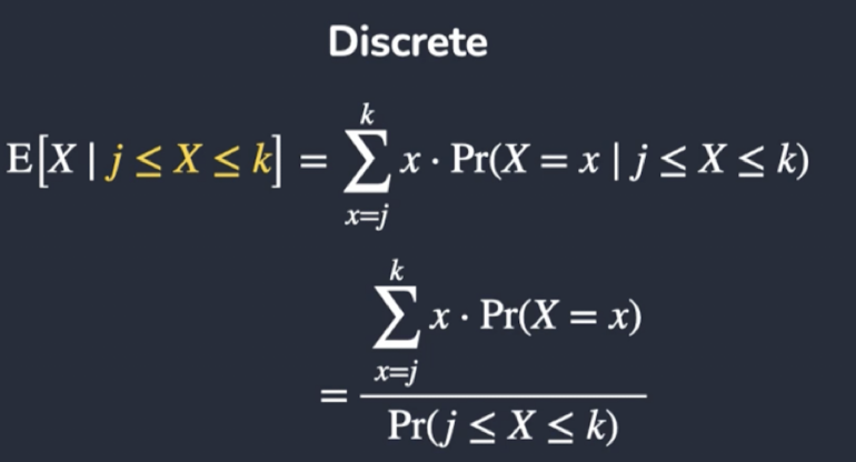 <ul><li><p>Use the same general approach</p></li><li><p>Use conditional probabilities and conditional ranges</p></li></ul>