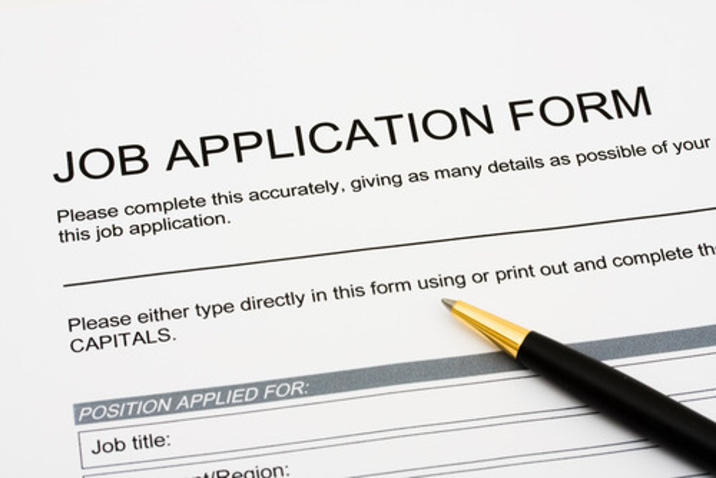 <p>to apply for a job</p>
