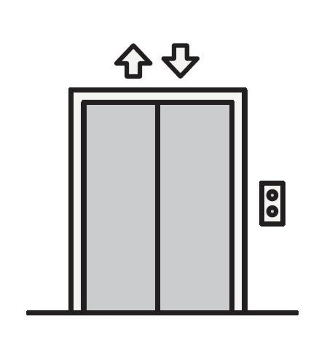 <p><strong>to go down</strong> the elevator</p>