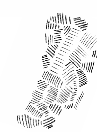 <p>Suggest activity or rough texture</p>