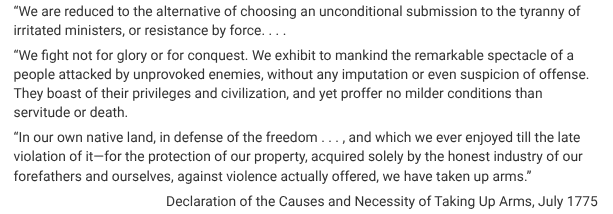<p>Which of the following pieces of evidence could best be used to challenge the assertion in the excerpt that British attacks on the colonists had been “unprovoked”?</p>