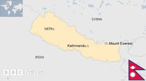 <p>Between China and India</p>