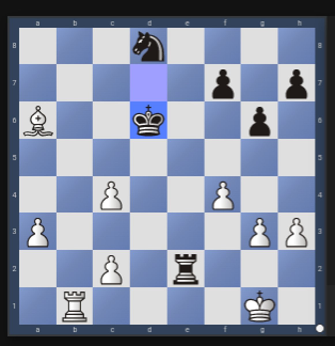 <p>An attack which happens when one piece moves out of the way, opening a line for another attacking piece to threaten something (either checkmate or material). A ______ is the same thing, but the revealed piece is attacking the enemy King, so it is also check. When the piece that moves to reveal the hidden attacker also attacks a piece, this may be referred to as a _________.</p><p>1...Kxd6 2.c5+ </p><p>this pawn move discovers an attack from the white bishop against the black rook, it also attacks the black king</p><p>2...Kxc5 </p><p>black must deal with the check</p><p>3.Bxe2 </p><p>meanwhile white takes the rook</p>