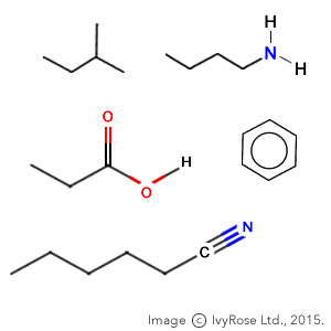 <p>A representation of molecular formula where bonds are shown as lines, and letters are not present.</p>