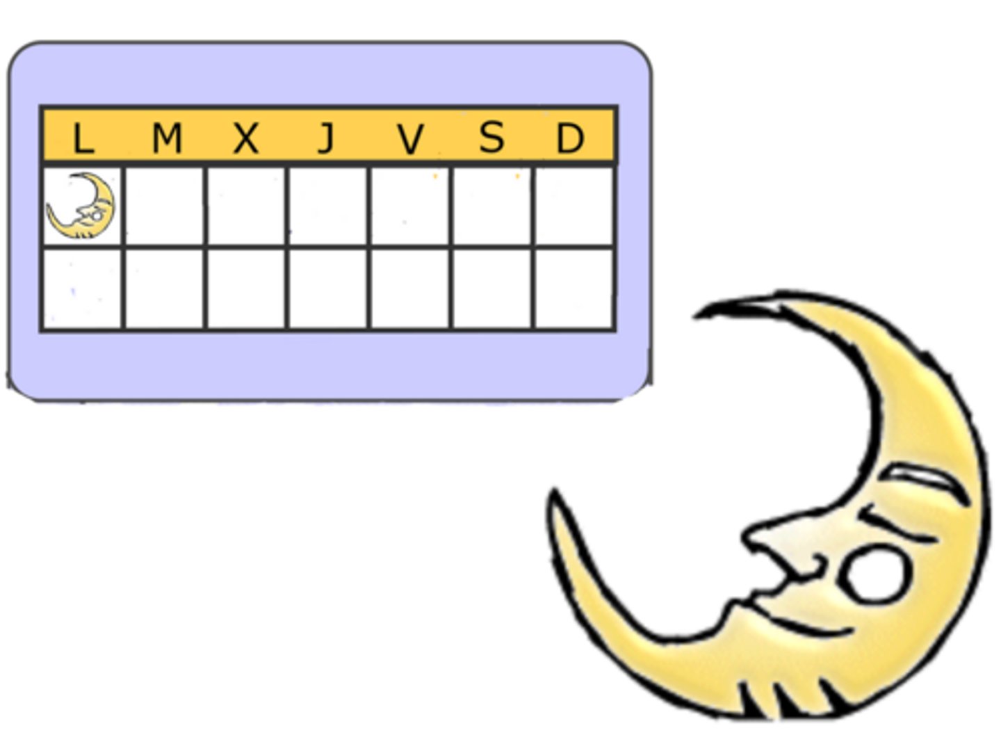 <p>понеділок</p><p>el lunes - в понеділок </p><p>los lunes - по понеділках (регулярно)</p><p>todos los lunes = cada lunes - кожного понеділка</p><p>e.j. Mis nietos van a comprar un sofá el -.</p>