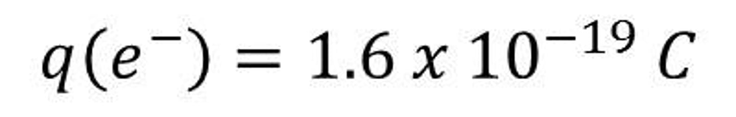 <p>e = 1.6x10^-19 C</p>