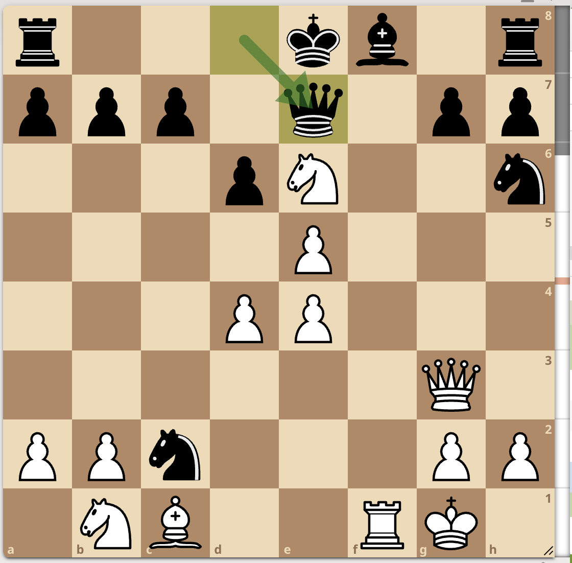 <p>…Qe7 </p>