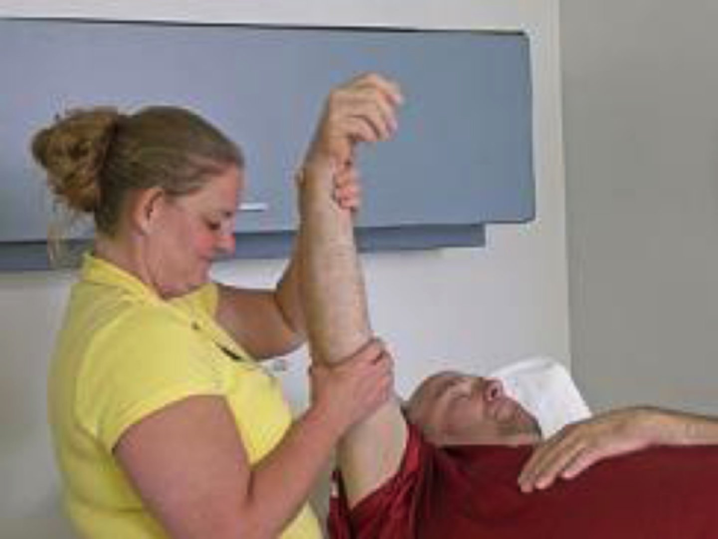 <p>Exercise performed by a person by manual or mechanical means; no voluntary muscle contraction occurs</p>