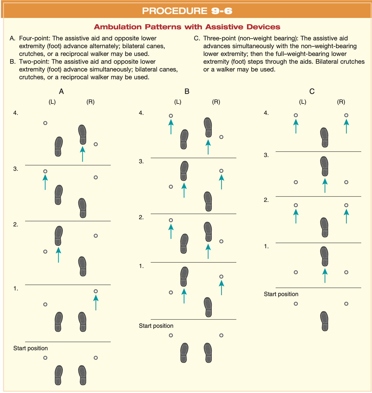 <p>Ambulation Patterns with Assistive Devices</p>