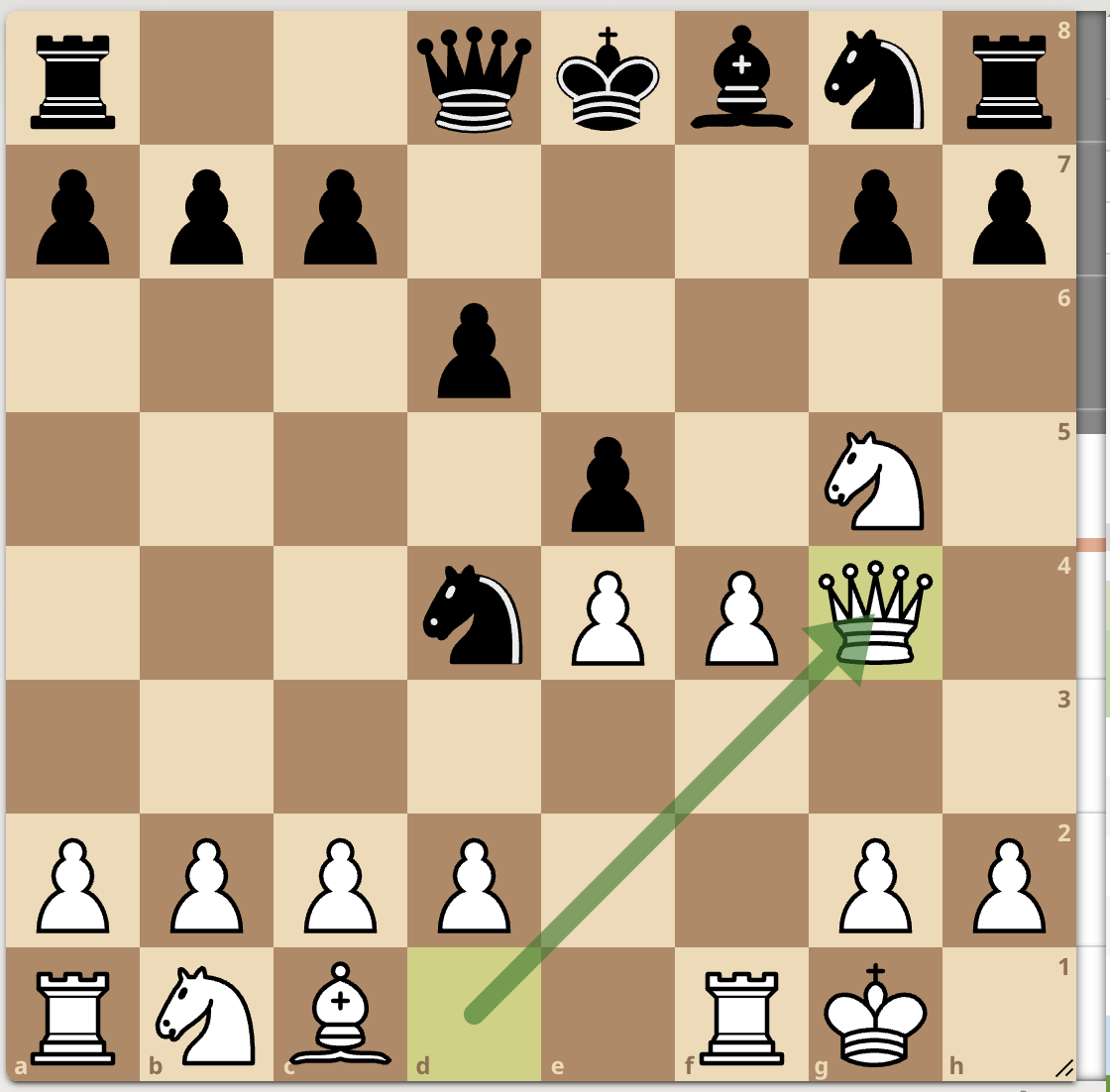 <p>Qxg4 </p>