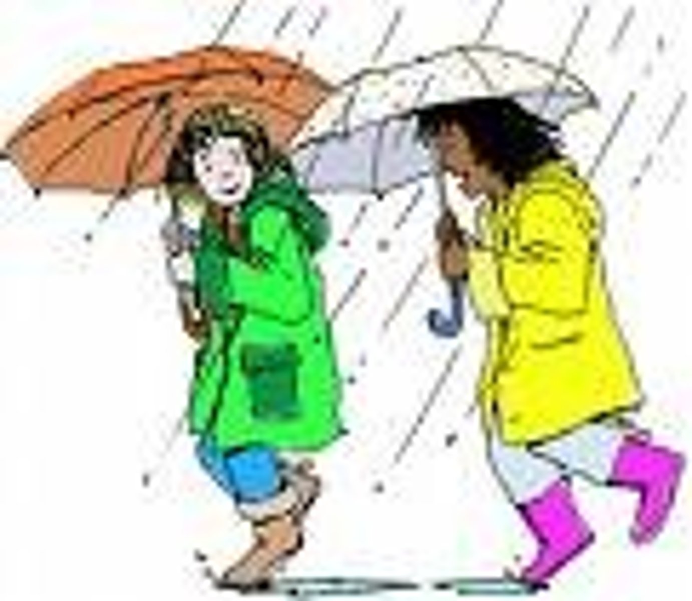 <p>it's raining</p>