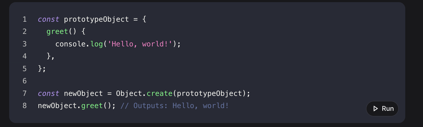 <p>The Prototype pattern is a creational design pattern that allows creating new objects by copying an existing object, known as the prototype. This pattern is useful for reducing the overhead of creating new instances and promoting method reuse. </p>