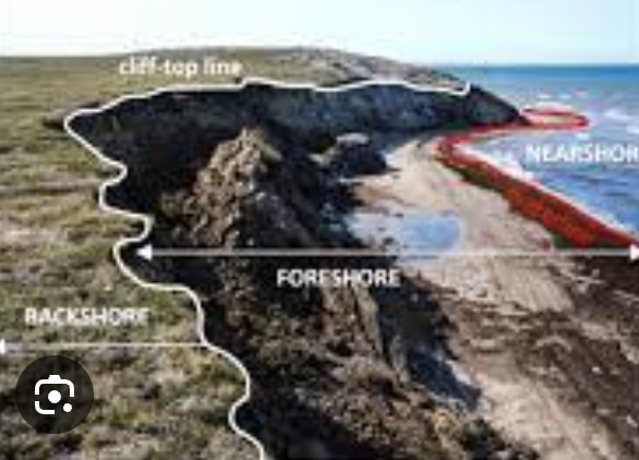 <p>the zone of the shore or beach above the high-water line, acted upon only by severe storms or exceptionally high tides</p>