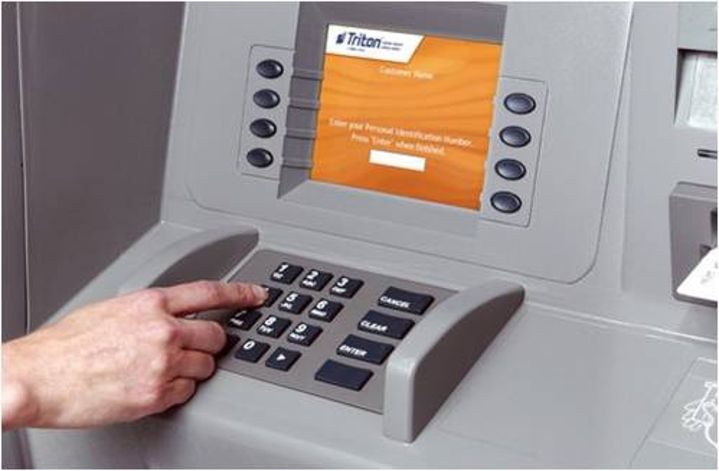 <p>an automated teller machine (ATM)</p>