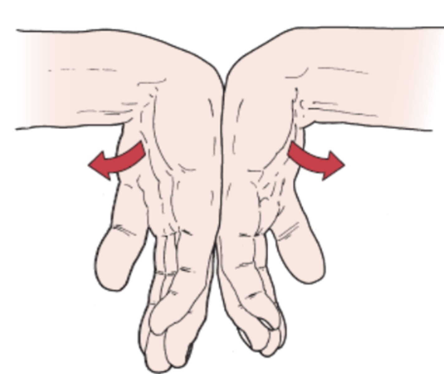 <p>- carpal tunnel compression of median nerve</p><p>description: PT flexes the pt's wrist maximally and holds this position for 1 minute by pushing the pt's wrist together.</p><p>(+): production of pt's symptoms indicates positive test for carpal tunnel syndrome.</p><p>- The test may also involve flexing the wrist 60° before applying the pressure and whether symptoms are relieved when the examiner lets go. The wrist flexion is felt to make the test more sensitive</p>