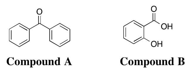 Which of these compounds (see picture) would be the **first** to elute from a C18 reverse-phase column?
