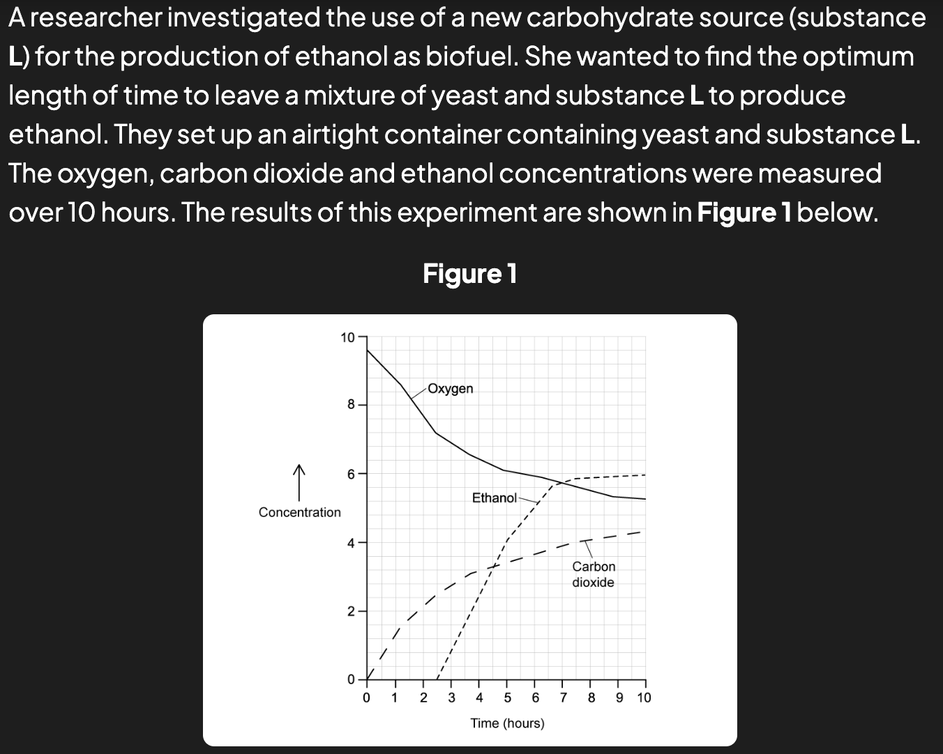 <p>in an experiment to measure anaerobic respiration, a researcher uses an airtight container containing yeast. Why must the sealed container must be airtight (3)</p>