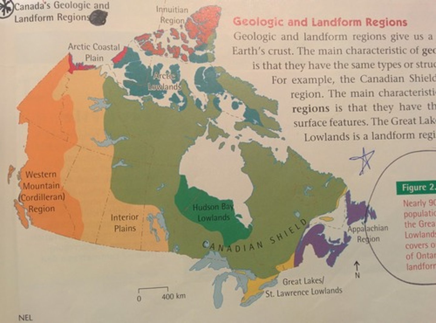 <p>the physical traits of an area of land.</p>