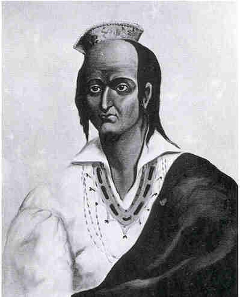 <p>Killed by a praying Indian, head cut off, body on display</p>
