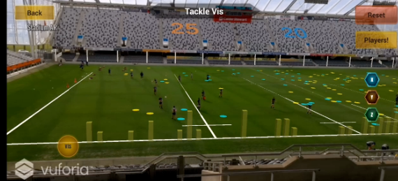 <p>A visualization that is spatially embedded in and semantically related to the physical environment in which it is viewed.</p>