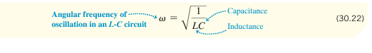 <p>Where w is frequency, L is inductance, and C is capacitance </p>