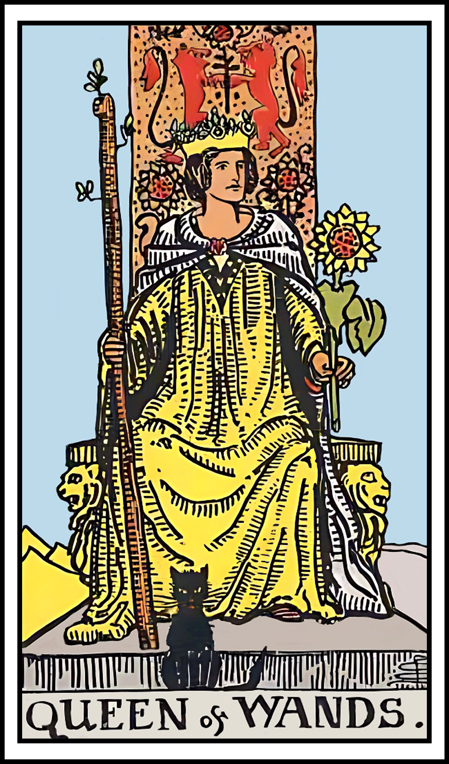 <p>queen of wands</p>