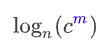 <p>Convert this using the power law of logs</p>