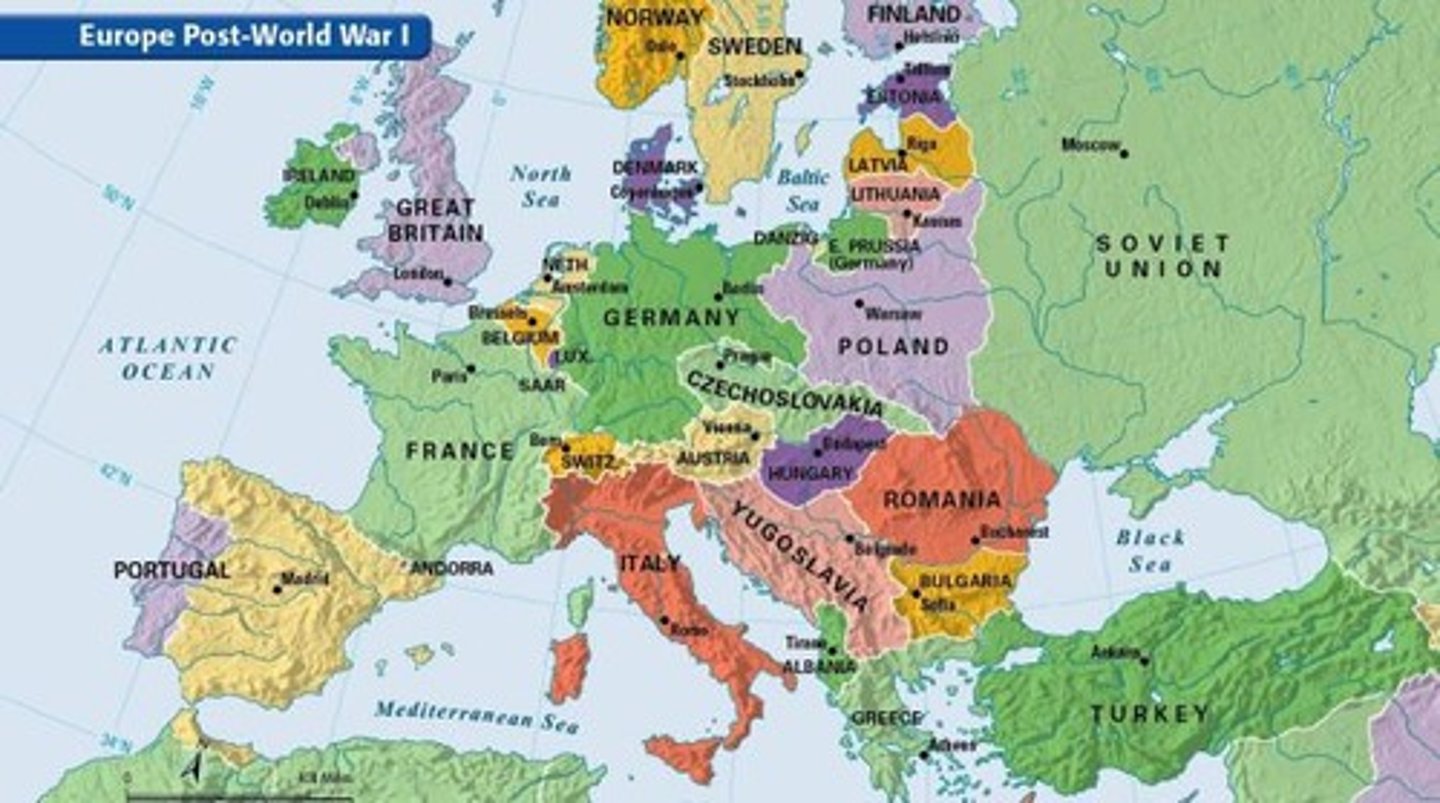 <p>A peace agreement that ends fighting in a war. In World War I, it meant the countries agreed to stop fighting on November 11, 1918.</p>