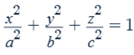 <ul><li><p>All traces are ellipses.</p></li><li><p>spherical if a = b = c</p></li></ul><p></p>