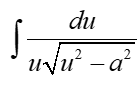 <p>How would you write the antiderivative of the expression in the following image? (Where u replaces the variable x)</p>
