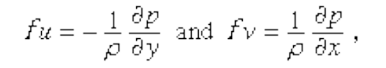 <p>where:</p><p>u is the zonal wind speed (+ eastward)</p><p>v the meridional wind speed (+ northward)</p>