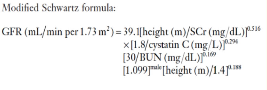 <p>Modified Schwartz Formula </p>