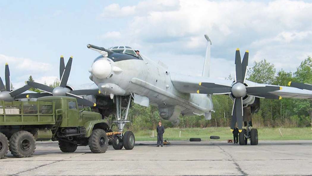 <p>BEAR J, Tu-142, Ту-142, (Front facing tail probe, Nost probe, Nose mounted radome)</p>