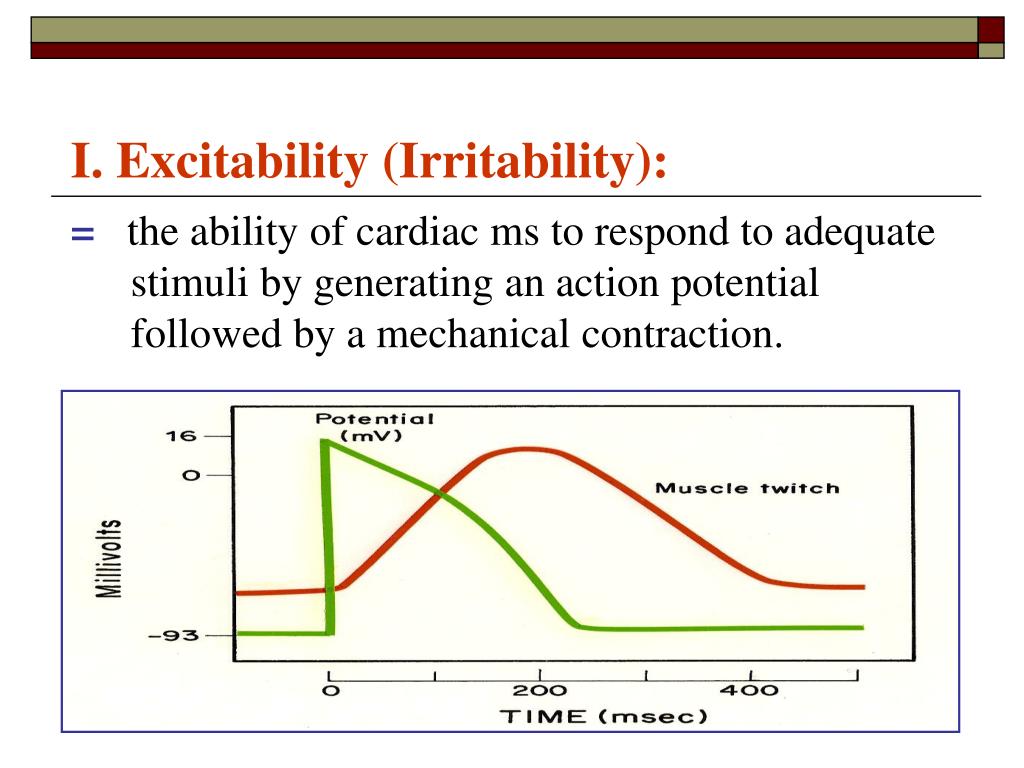 <p>define excitability </p>