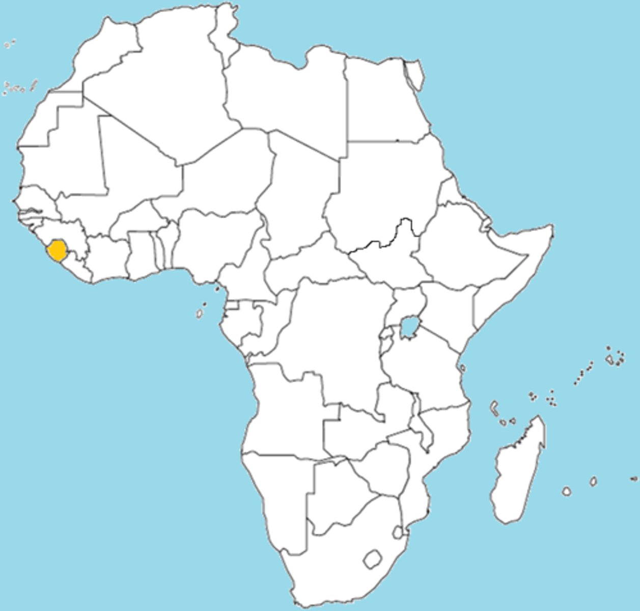 <p>A country in West Africa that became a British colony in the 19th century, originally established as a settlement for freed slaves.</p>