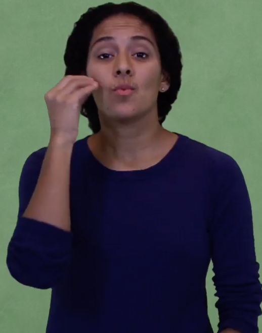 <p>Home (touch chin then cheek) + Work</p>