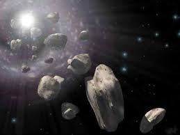 <p>A rock, usually an asteroid fragment, that revolves around the sun, traveling through space. Only called this before it has entered Earth’s atmosphere.</p>