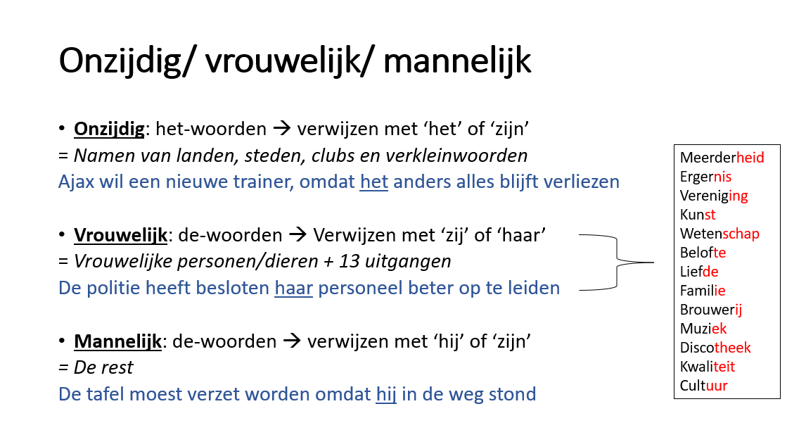 <p>hoe te zien of het mannelijk of vrouwelijk is </p>