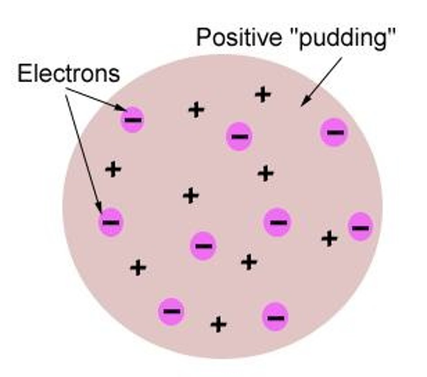<p>The Plum Pudding Model, which depicted electrons embedded in a positively charged 'pudding.'</p>