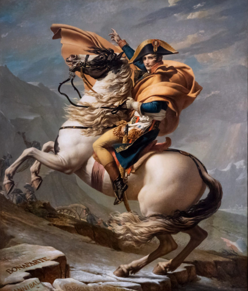 <p>Napoleon Crossing the Alps</p>