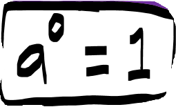 <p>Any non-zero number to the power of zero equals 1:</p><p>x⁰ = 1</p><p></p><p>Eg: </p><p>7⁰ = 1</p>