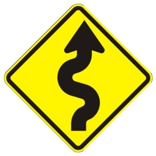 <p>curvy (or winding) road</p>