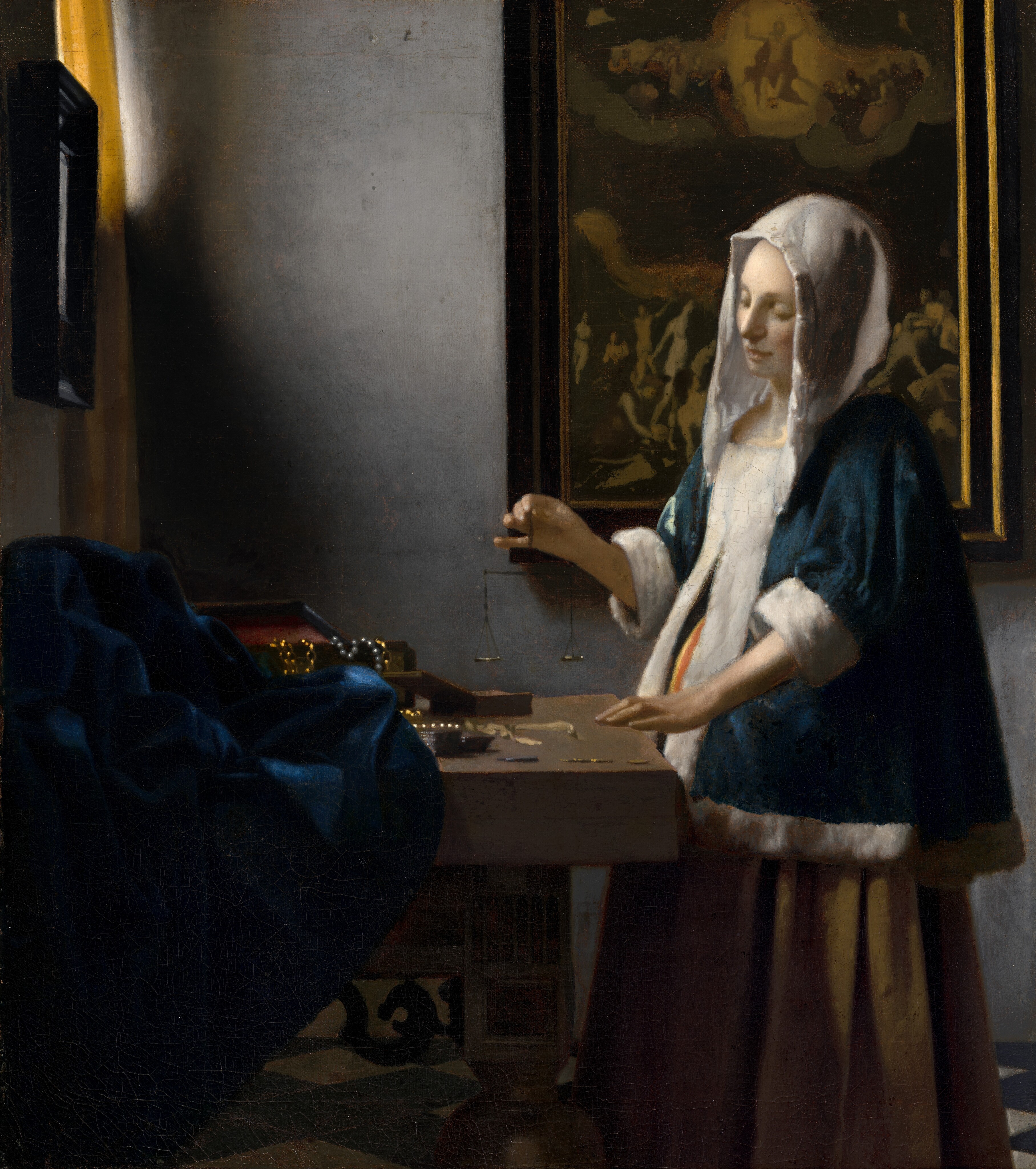 <p>Woman Holding a Balance</p><p>Johannes Vermeer</p><p>ca. 1664 CE</p><p>Oil on Canvas</p>