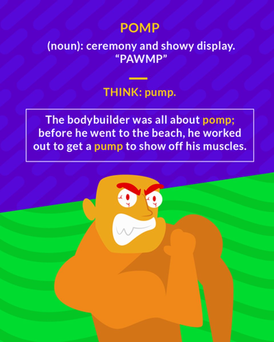 <p>ceremony and splendid display</p>