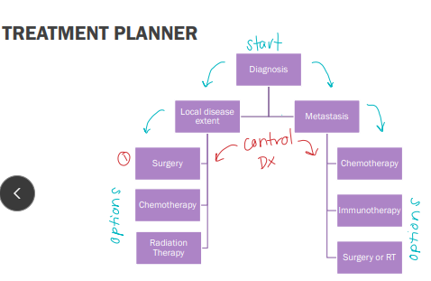<p>Management of different presentations of caner</p>