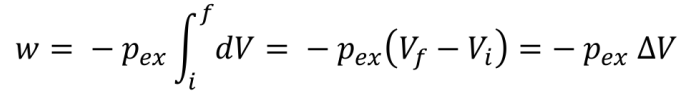 <p>Since p<sub><span>ext </span></sub>is constant:</p>