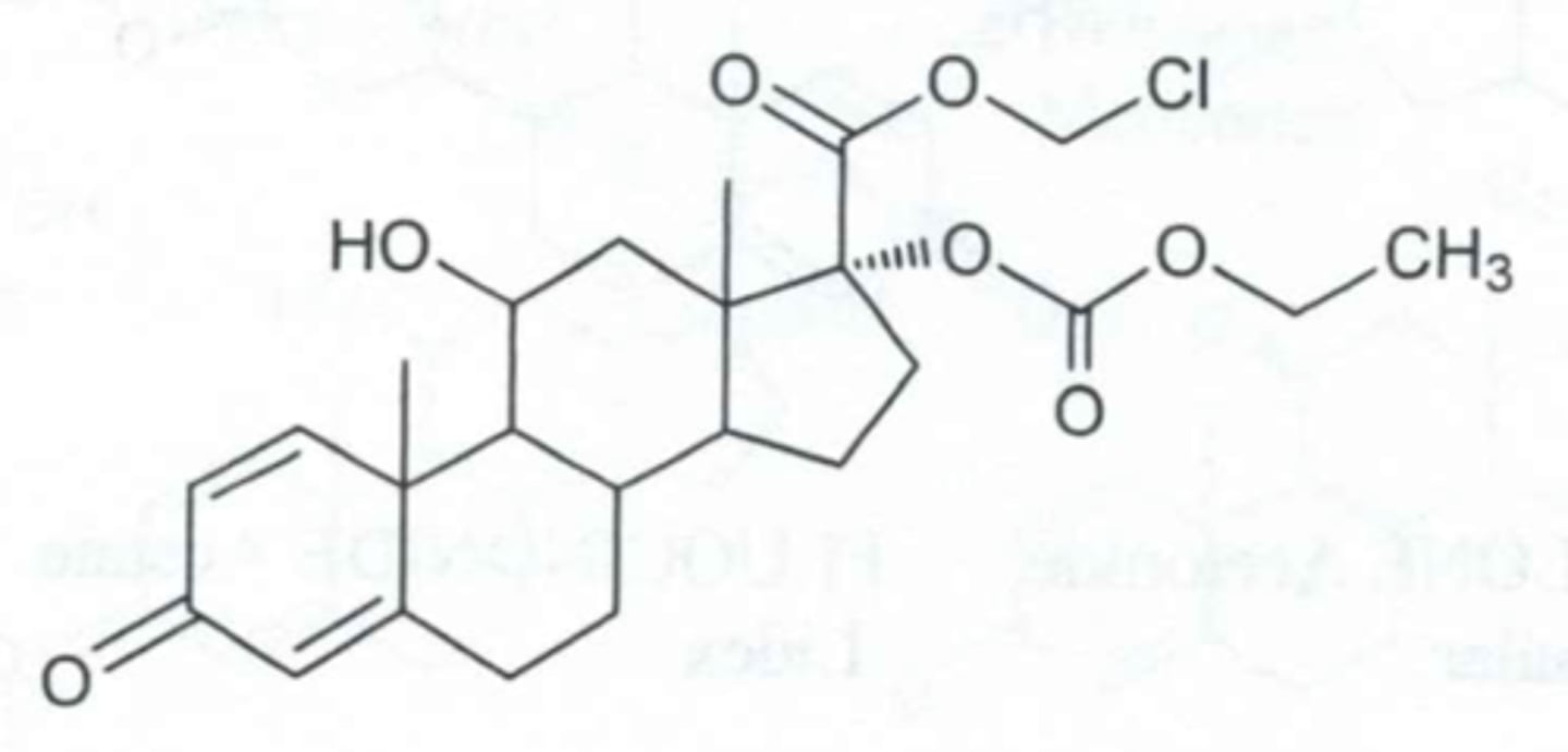 <p><strong>Brand:</strong> Alrex, Lotemax</p><p><strong>Class:</strong> Corticosteroid</p><p><strong>MOA:</strong> Inhibits inflammatory response through corticosteroid activity</p>