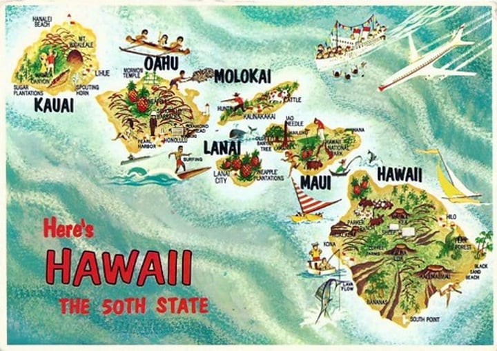 <p>xià wēi yí (Hawaii)</p>