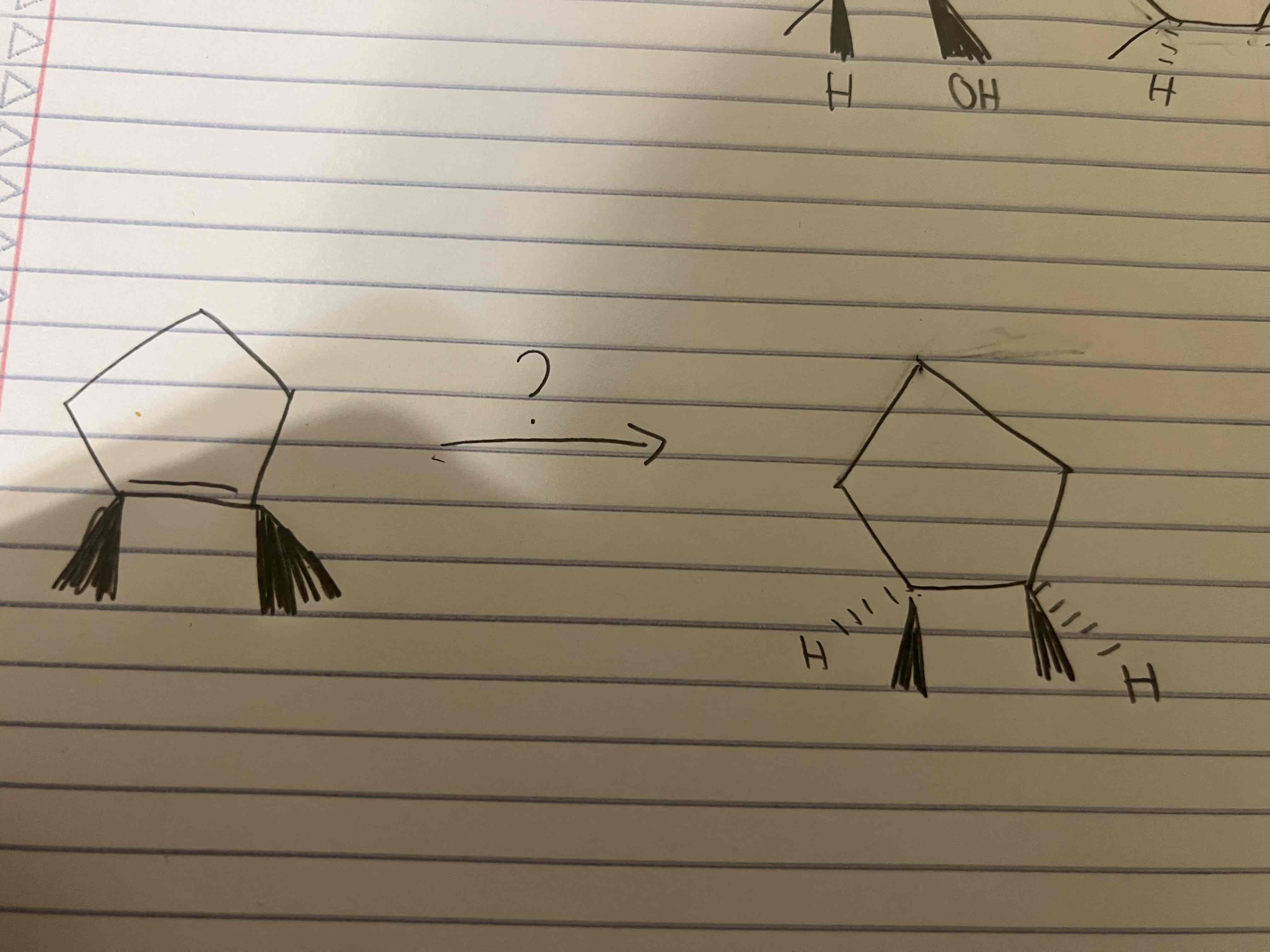 <p>Give the reagents of the reaction </p>